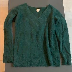 Soft green sweater